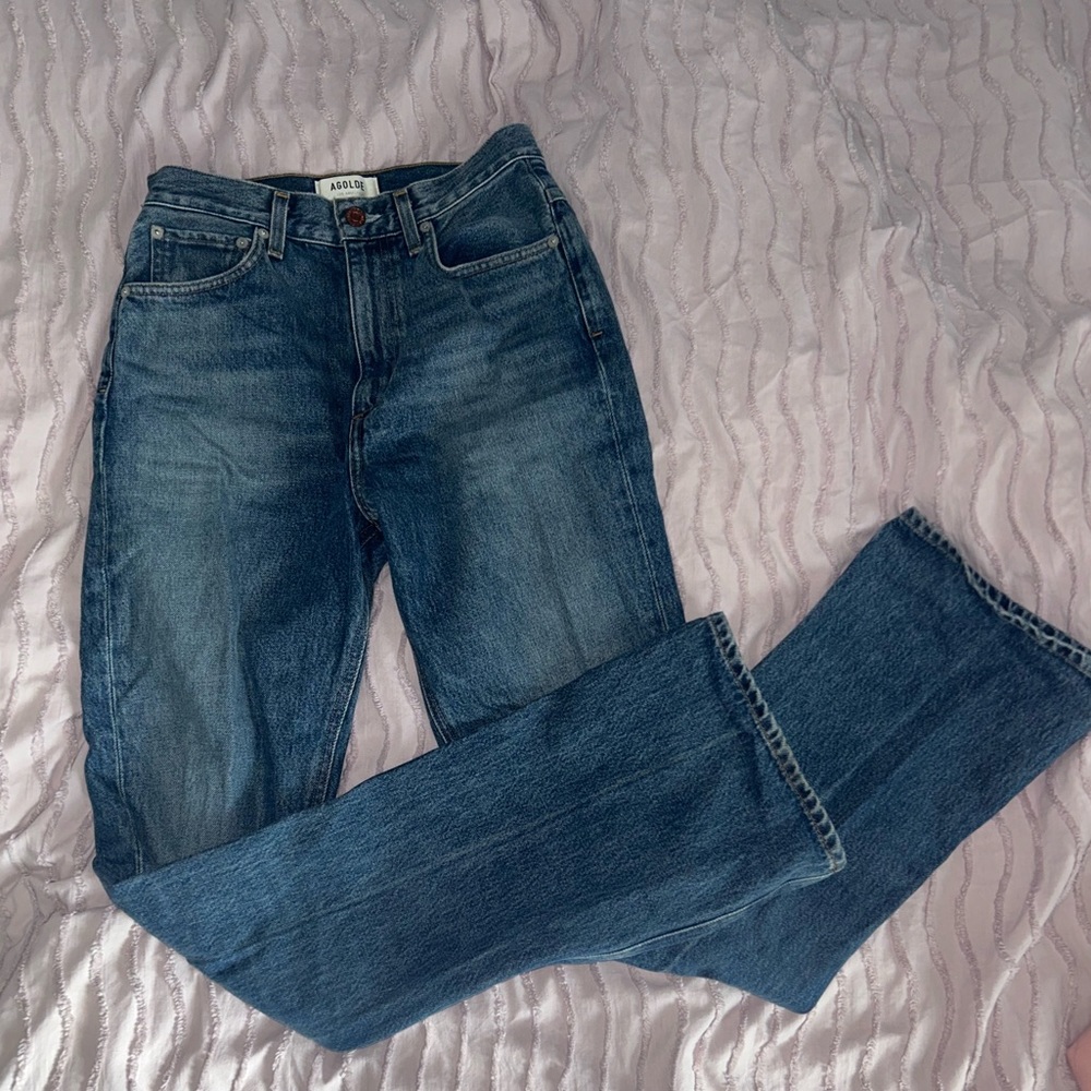 Agolde Vintage High Rise Flare in Absolute